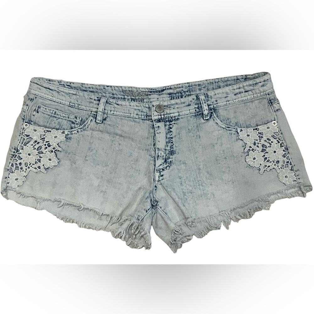 Massimo Light Blue Distressed Jean Shorts 14